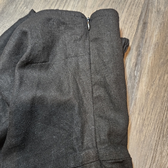 Aura the Label Buddha Wear Cora Wide Leg Black Linen Jumpsuit size Medium - Picture 10 of 11